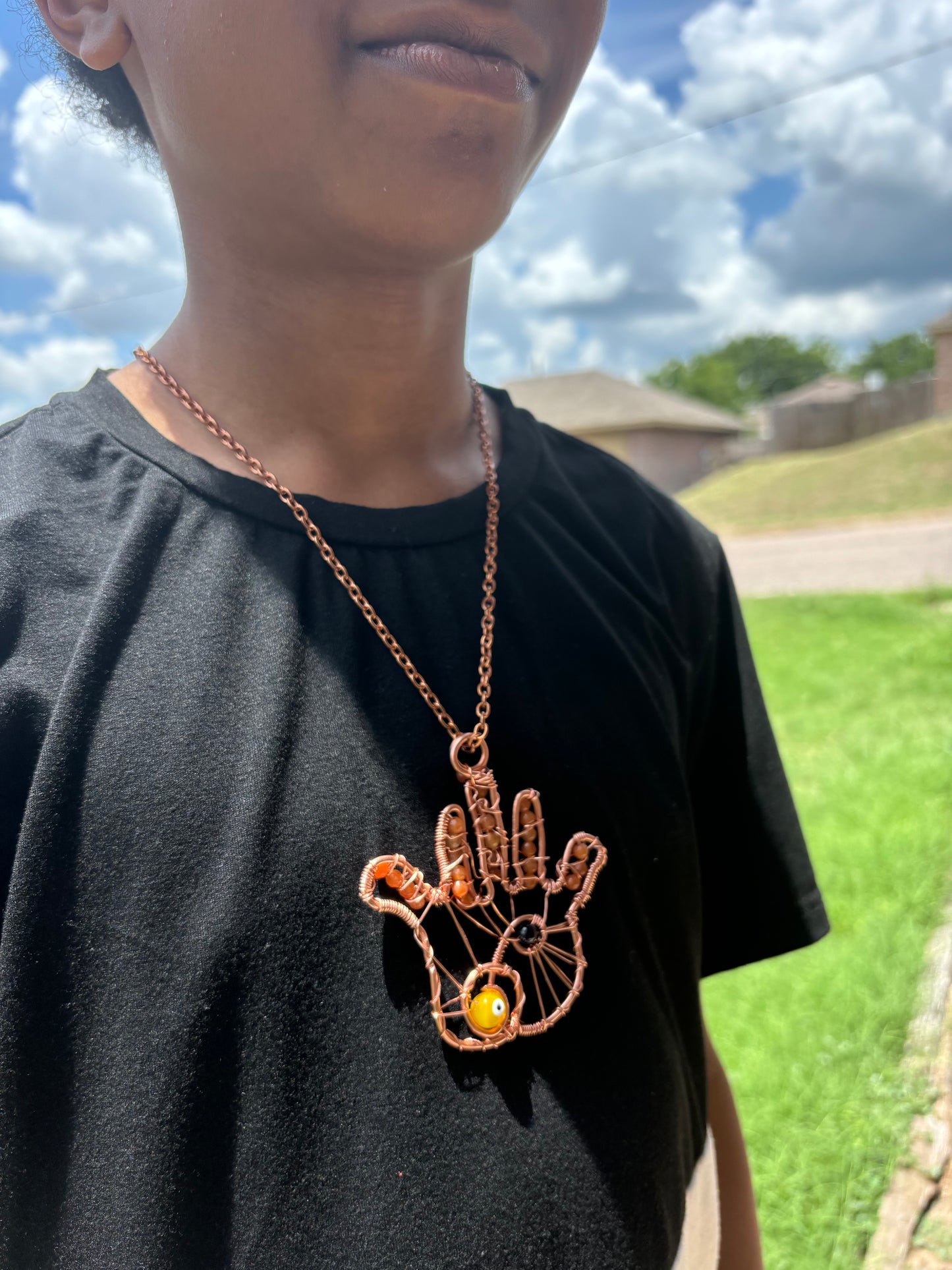 Hamsa pendant